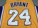 NBA 24 Kobe Bryant Lakers 60th Maillot jaune